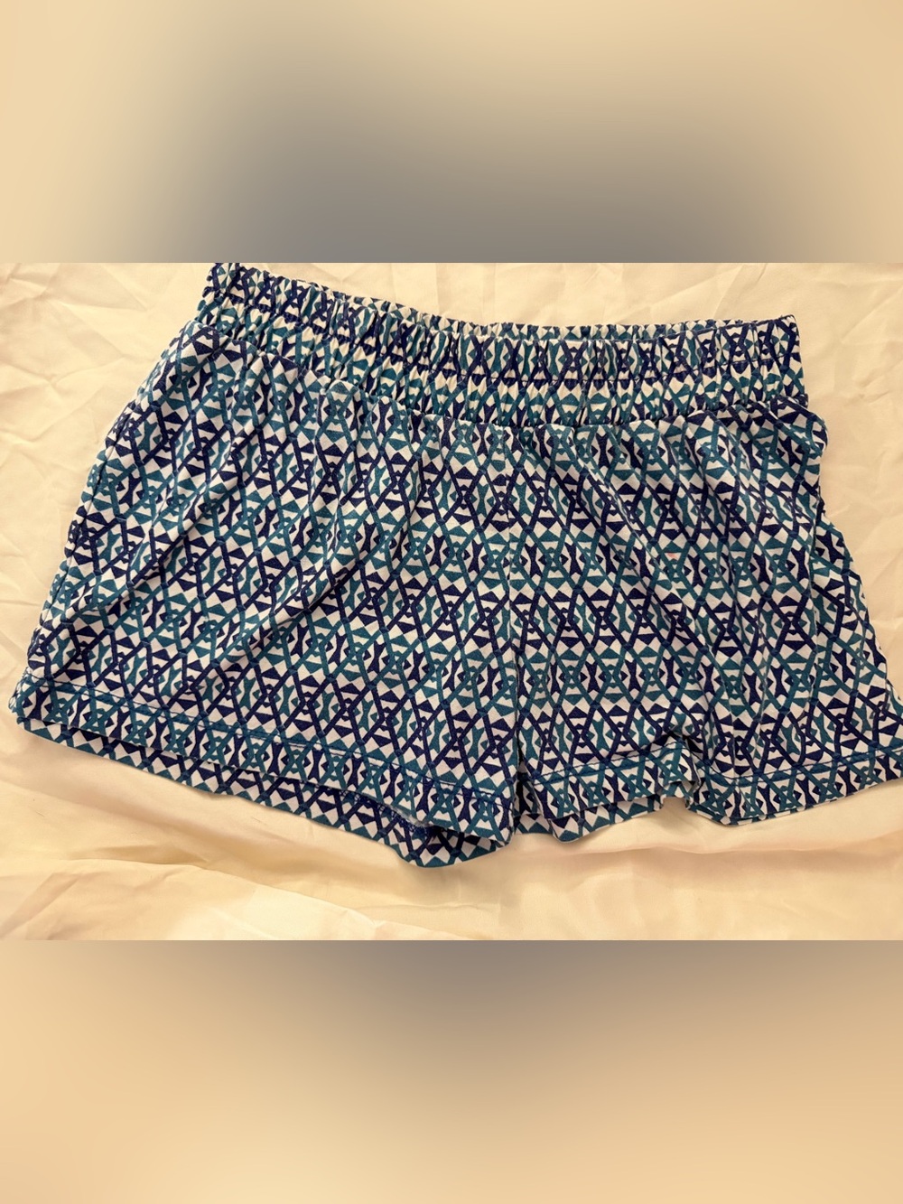Harper Canyon Girls Size 7 Blue Teal Geometric Print Shorts